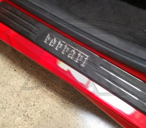 Ferrari 488 GTB and Spider Carbon Fiber Kick Plates (Door Sills)